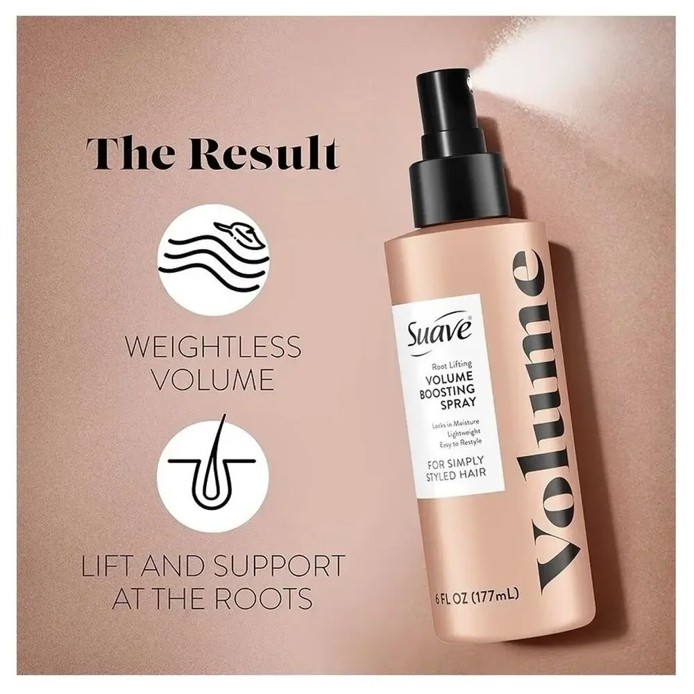 Suave Root Lifting Volume Boosting Spray, 6 fl oz, Pack of 2